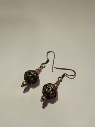 Pendientes colgantes de plata diseño