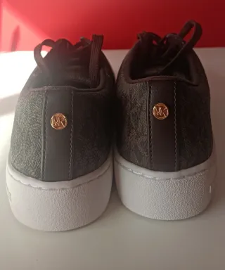 Zapatillas Michael Kors Keaton Logo Marrón Dorado