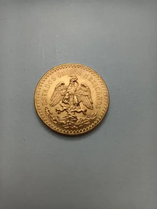 Moneda Oro 50 Pesos México 1947