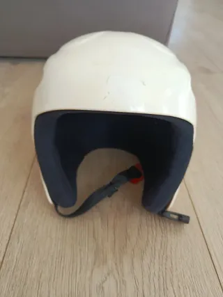 Casco de nieve infantil blanco