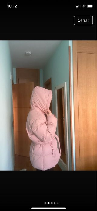 Cazadora plumífero rosa niña