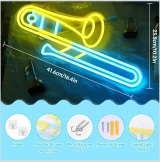 Lampada Neon LED "TROMBA"