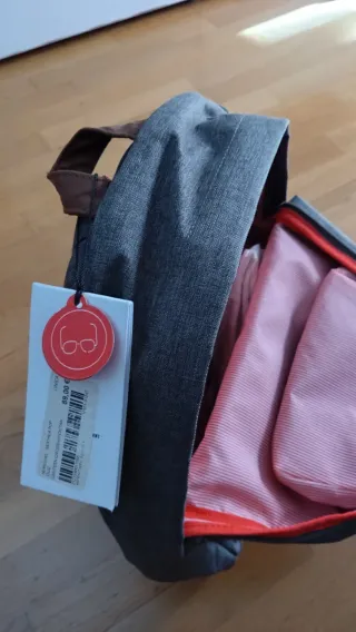 Mochila Herschel gris y marrón