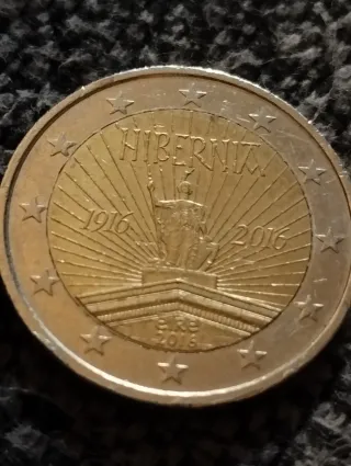 Moneda 2 Euros Irlanda 1916-2016