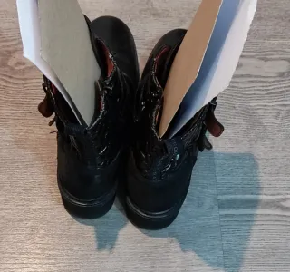 Botines Hispanitas Negros Mujer