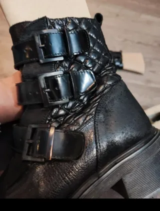 Botines Hispanitas Negros Mujer