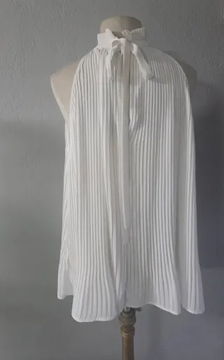 Blusa Uterqüe gasa plisada M