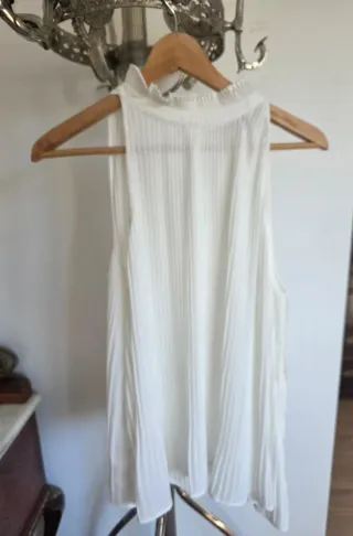 Blusa Uterqüe gasa plisada M