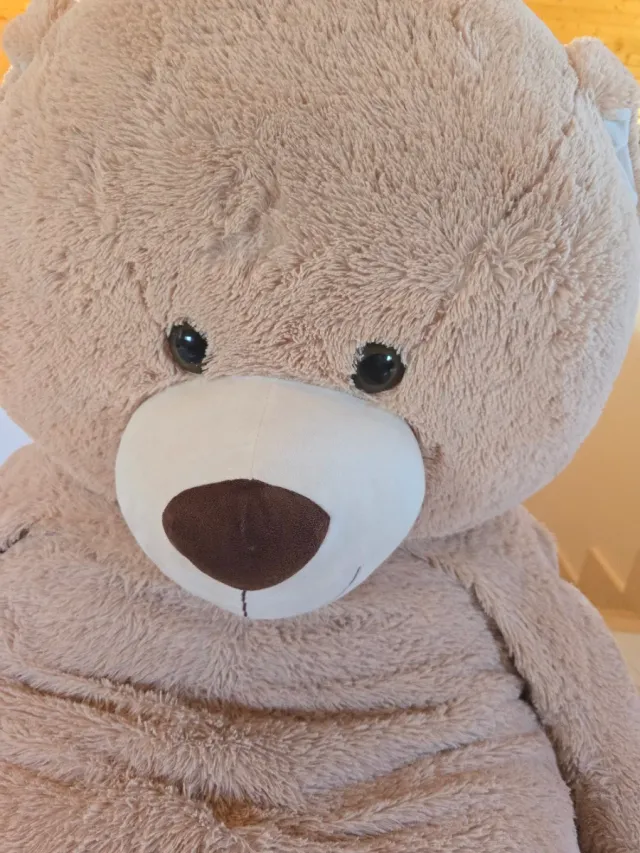 Oso gigante peluche 180 cm XXL beige suave