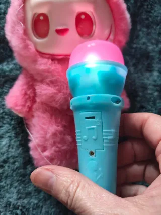 Boneco Labubu Rosa Musical Novo