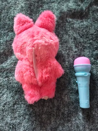 Boneco Labubu Rosa Musical Novo