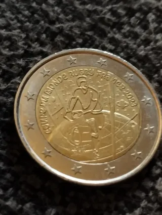 Moneda 2€ Rugby France 2023
