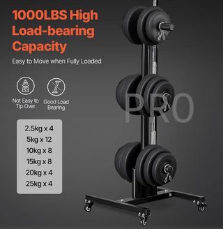 Supporto verticale per dischi da pesi