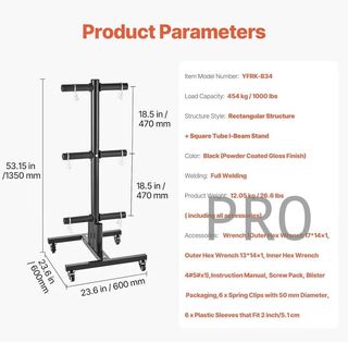 Supporto verticale per dischi da pesi
