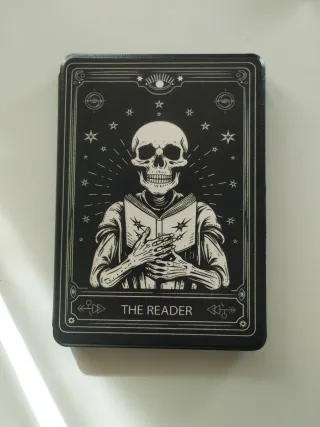 Funda Ebook 6" Diseño Calavera Negra