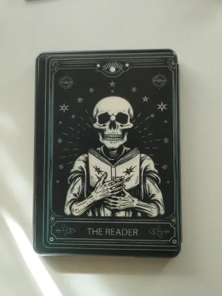 Funda Ebook 6" Diseño Calavera Negra