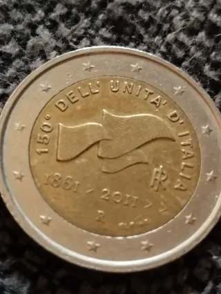 Moneda 2€ Italia 150° Unità d'Italia 1861-2011