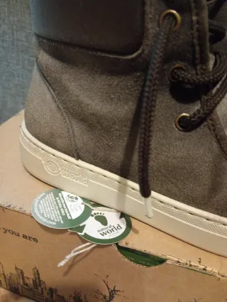 Botines Natural World Marrón/Gris