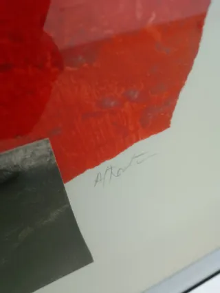 Pintura collage marco negro