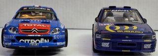 Citroen Xsara WRC y Subaru Impreza Gr A,Scalextric