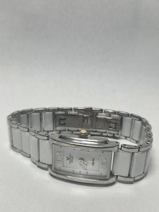Elegante reloj Viceroy cerámica blanco y plata