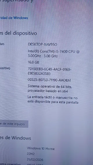 Ordenador Lenovo Ideacenter Plata