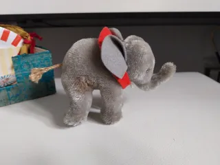 Peluche Steiff antiguo elefante circo