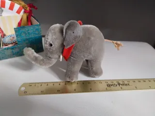 Peluche Steiff antiguo elefante circo