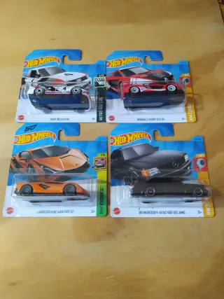 Hot Wheels: Audi, Renault, Lamborghini, Mer