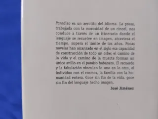 Libro PARADISO, JOSÉ LEZAMA LIMA