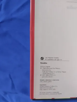 Libro PARADISO, JOSÉ LEZAMA LIMA