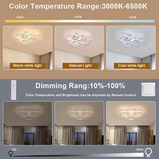 Lámpara Techo LED Moderna Blanca