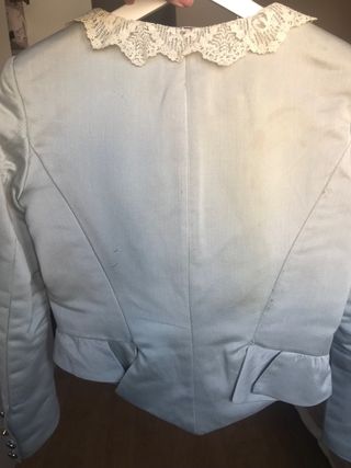 Corpiño fallera plata con encaje