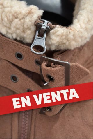 Cazadora Ante y Borrego Marrón