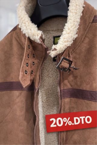 Cazadora Ante y Borrego Marrón