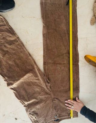 Pantalón Zara Marrón Ancho