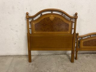 Cabecero y pie de cama de madera