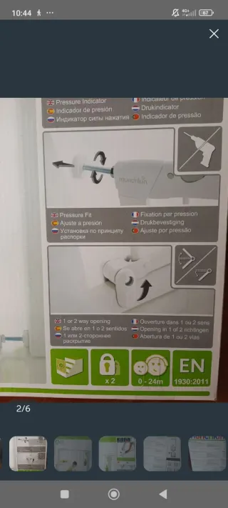 Barrera seguridad infantil/mascotas Munchkin