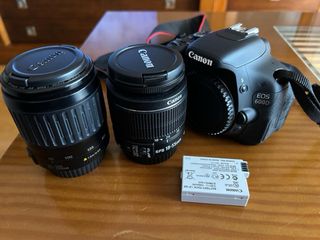 2 fotocamere Canon analogica e digitale + 3 obiettivi