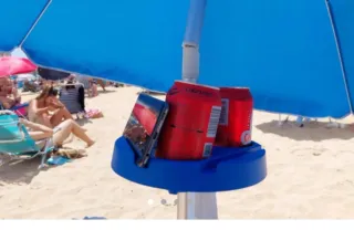 Bandeja para sombrilla de playa