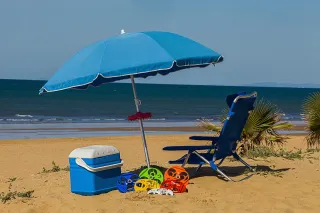 Bandeja para sombrilla de playa
