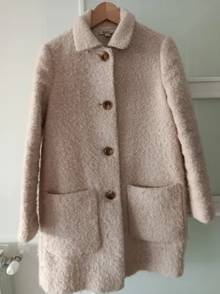 Abrigo de borreguito beige Talla 38