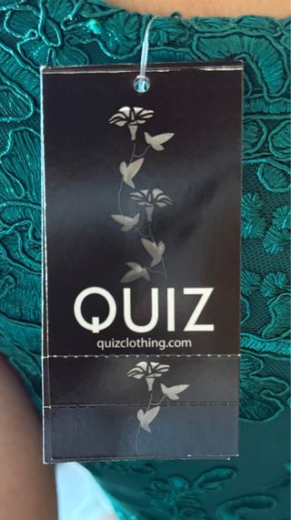 Vestido Fiesta Verde Esmeralda con Encaje