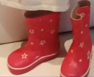 Botas de agua Batela niña azul y beige y botas ros