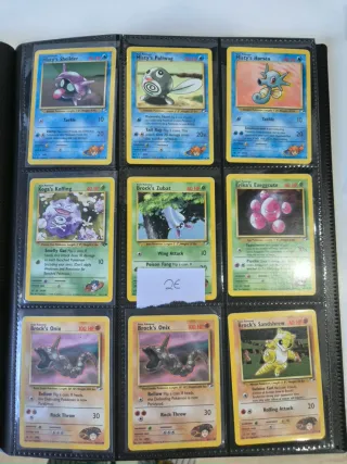 Cartas Pokémon: Misty, Brock, Erika