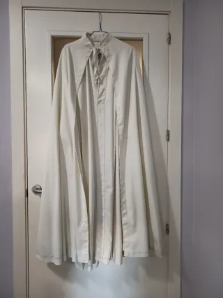 Túnica y capa Macarena Blanca10/12 años