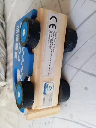 Macchinina polizia legno