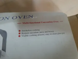 Horno Convección Eléctrico Portátil