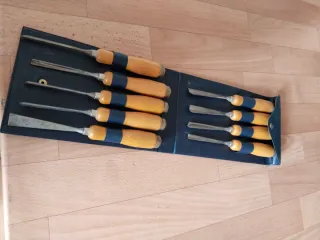 Juego de 9 Jubias Cinceles Madera