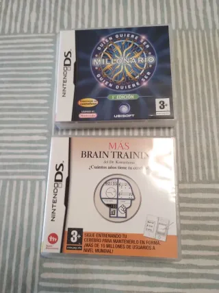 Nintendo DS Plata + Brain training + otro juego